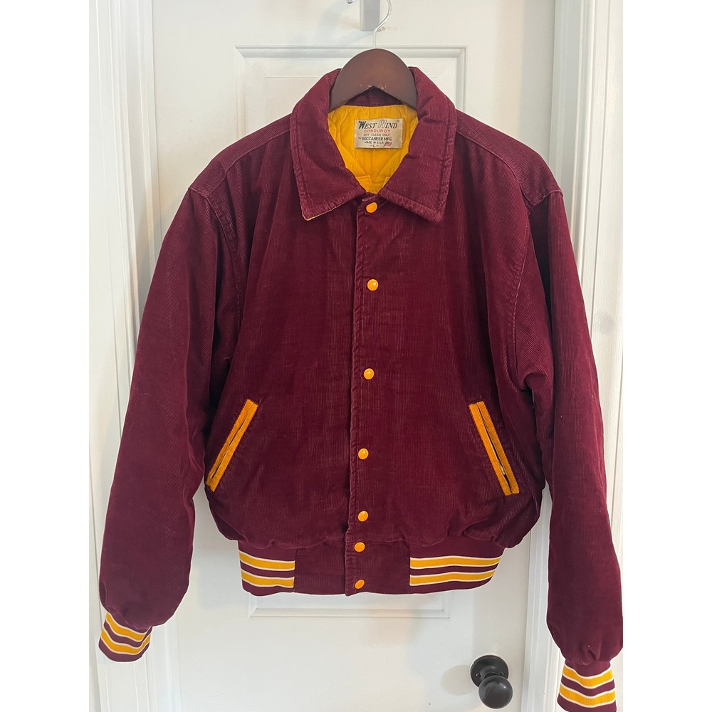 Vintage CMU Corduroy Varsity Jacket